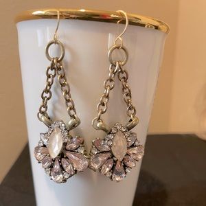 Brass Large Dangle Earrings